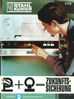 First issue of the Stahlwerke Peine-Salzgitter AG company magazine, 1970 